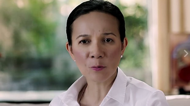 Presidential aspirant Senator Grace Poe. SCREENGRAB FROM THE POLITICAL AD POSTED ON HER FACEBOOK ACCOUNT