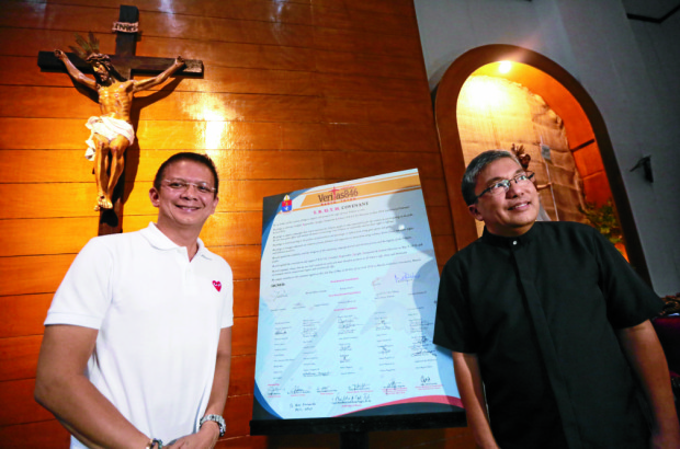 RADYO VERITAS COVENANT SIGNING / MAY 4, 2016 Vice presidential candidate Francis Escudero attends the Radyo Veritas covenant signing on Wednesday, May 4, 2016. INQUIRER PHOTO / GRIG C. MONTEGRANDE