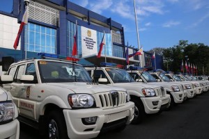 The Philippine National Police started distributing on May 30, 2016, 398 Mahindra sports utility vehicles to its police stations nationwide.  The PNP bought the Mahindra SUVs from a private supplier for P394.4 million. (Photo release from the PNP)