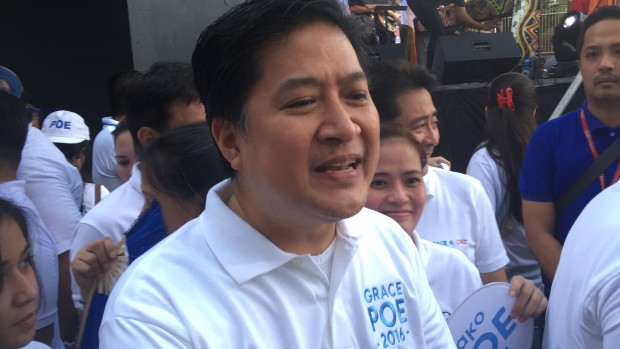 Neil Llamanzares remains confident that his wife, presidential aspirant Senator Grace Poe "will still make it." MAILA AGER/INQUIRER.net