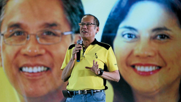Liberal Party (LP) chairman President Benigno S. Aquino III delivers his speech during the Meeting with Local Leaders and the Community at the Atty. Leonardo Mamba Gymnasium of the Cagayan National High School in Barangay Caritan, Tuguegarao City, Cagayan on Monday (May 02, 2016). (Photo by Joseph Vidal/ Malacañang Photo Bureau)
