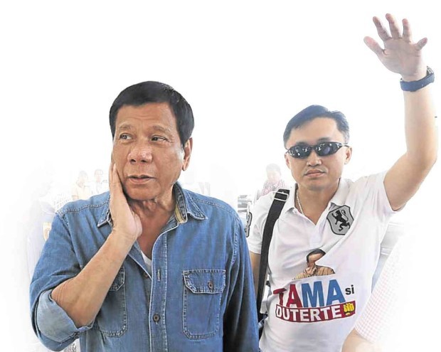BONG Go likes to call himself Davao City Mayor Rodrigo Duterte’s “utility man.” INQUIRER PHOTO