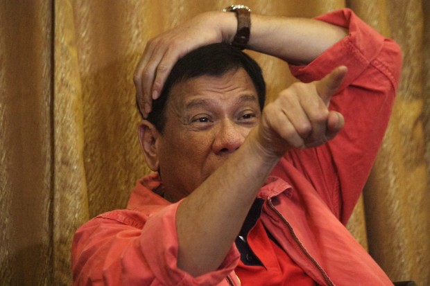 Incoming President Rodrigo Duterte calls for a press conference on Wednesday evening until Thursday dawn and vows to hit hard against police officials involved in the illegal drug trade following an incident in a concert in Pasay City that left 5 people dead. KARLOS MANLUPIG/INQUIRER MINDANAO 