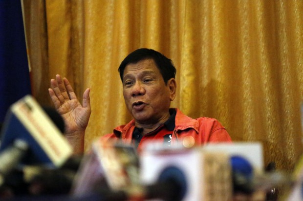 President-elect Rodrigo Duterte. JEOFFREY MAITEM / INQUIRER MINDANAO FILE PHOTO