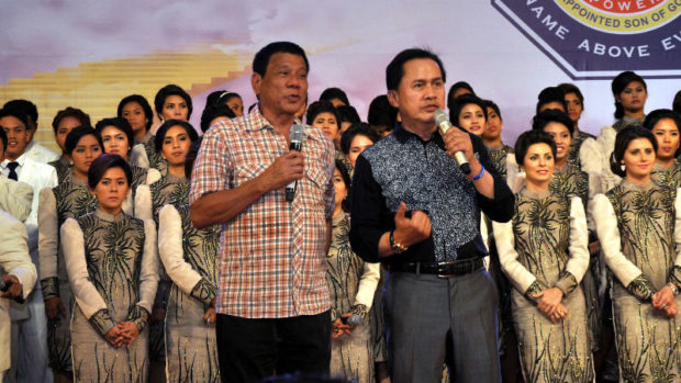 Evangelist Apollo Quiboloy of Kingdom of Jesus Christ endorses Presidential candidate Mayor Rodrigo Duterte