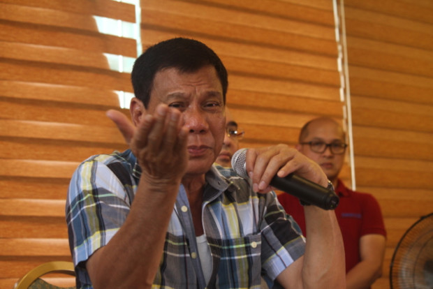 Presumptive President-elect Rodrigo Duterte. KARLOS MANLUPIG/INQUIRER MINDANAO FILE PHOTO