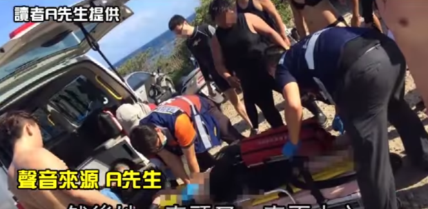 Screengrab from a YouTube post shows rescuers retrieving the body of Olivia Ku.