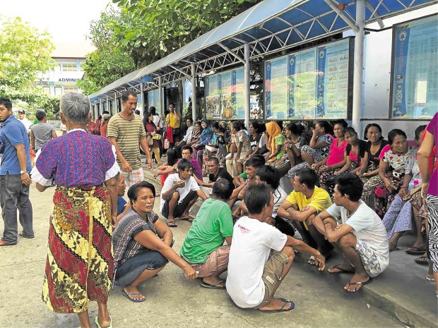 NOT LISTEDBadjao people who were displaced by the 2013 Moro rebel siege in Zamboanga City are confused after election inspectors at Zamboanga State College of Marines Sciences and Technology told them they could not vote because their names are not on the master list. JULIE S. ALIPALA/INQUIRER MINDANAO