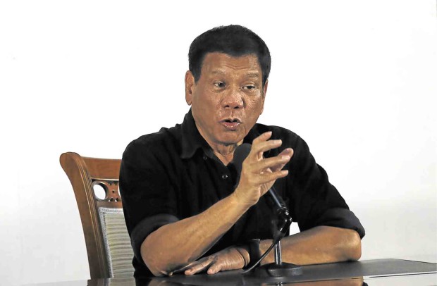  ‘DON’T MESS WITH ME’  President-elect Rodrigo Duterte makes one surprising statement after another, the latest of which is his attack on journalists who he says “think too much of themselves.”     JEOFFREY MAITEM/INQUIRER MINDANAO 