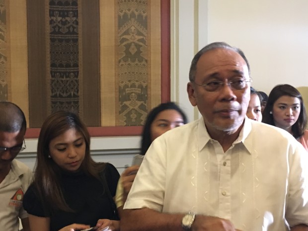 Ernesto "Ernie" Abella, the newest anointed spokesperson of President-elect Rodrigo Duterte, answers questions from reporters on June 14 in Davao City.