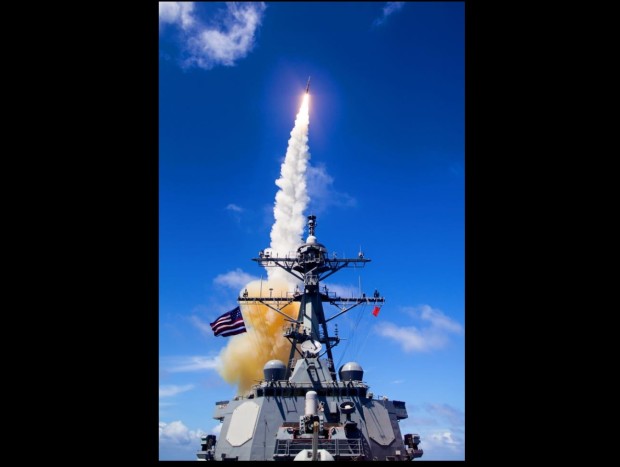 The Missile Defense Agency (MDA), U.S. Pacific Command, and U.S. Navy Sailors aboard the USS John Paul Jones (DDG 53) successfully conducted a series of four flight test events exercising the Aegis Ballistic Missile Defense (BMD) element of the nation's Ballistic Missile Defense System (BMDS). The flight test, designated Multi-Mission Warfare (MMW) Events 1 through 4, demonstrated successful intercepts of short-range ballistic missile and cruise missile targets by the USS John Paul Jones, configured with Aegis Baseline 9.C1 (BMD 5.0 Capability Upgrade) and using Standard Missile (SM)-6 Dual I and SM-2 Block IV missiles. All flight test events were conducted at the Pacific Missile Range Facility (PMRF), Kauai, Hawaii. SCREENGRAB FROM USS JOHN PAUL JONES (DDG 53) FACEBOOK PAGE