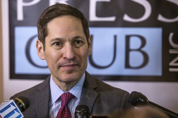 Tom Frieden, the director for Centers for Disease Control and Prevention speaks about the Zika virus at a luncheon in Atlanta hosted by the Atlanta Press Club, on Thursday, June 9, 2016.  AP