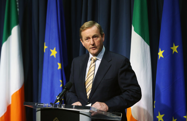 Irish Prime Miinister  Enda Kenny speaks during a press conference in Dublin Friday June 24, 2016 after Britain voted to leave the European Union in an historic referendum. (Niall Carson/PA via AP) UNITED KINGDOM OUT  NO SALES NO ARCHIVE