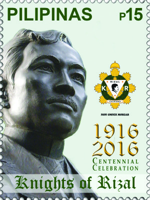 Philpost Rizal stamp