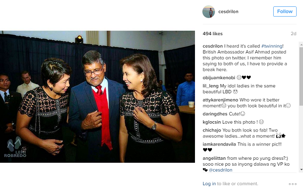 SCREENGRAB FROM CES DRILON'S INSTAGRAM ACCOUNT