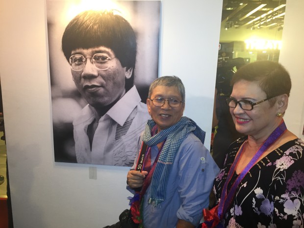 Elizabeth Zimmerman, ex-wife of President-elect Rodrigo Duterte, attends the lauch of the photo exhibit of veteran photographer Rene Lumawag, dubbed as "Duterte through the Years. Photo by Nestor Corrales, INQUIRER.net