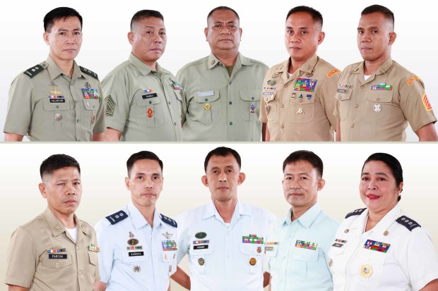THE WINNERS OF THE 2016 SEARCH FOR THE OUTSTANDING PHILIPPINE SOLDIERS 