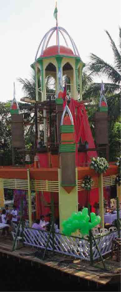 THIS peach and green colored Pagoda was the first to be put up in 2014 since the 1993 Pagoda tragedy. Carmela Reyes-Estrope