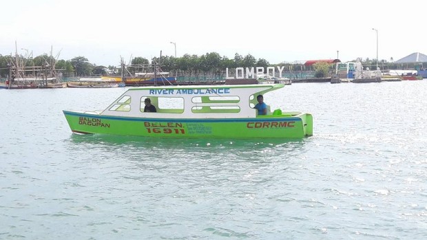 Dagupan City’s first-ever ambulance boat is on call 24/7 to transport residents needing immediate medical attention from the island barangays to the hospital in the city's mainland. (Contributed photo) 