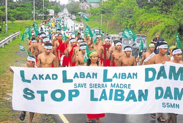 IN 2009, tribe members walked 148 km from General Nakar town in Quezon to Metro Manila to dramatize their protest against the proposed Laiban Dam in the Sierra Madre mountain ranges.CONTRIBUTED PHOTO