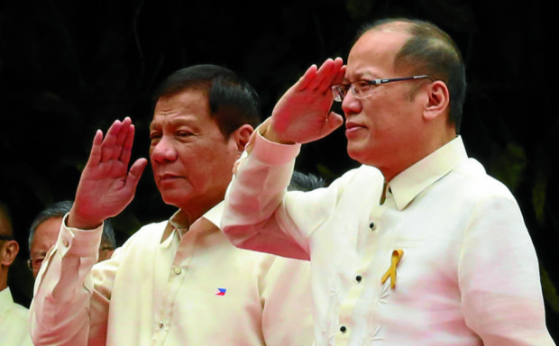 Rodrigo Duterte and Benigno Aquino III