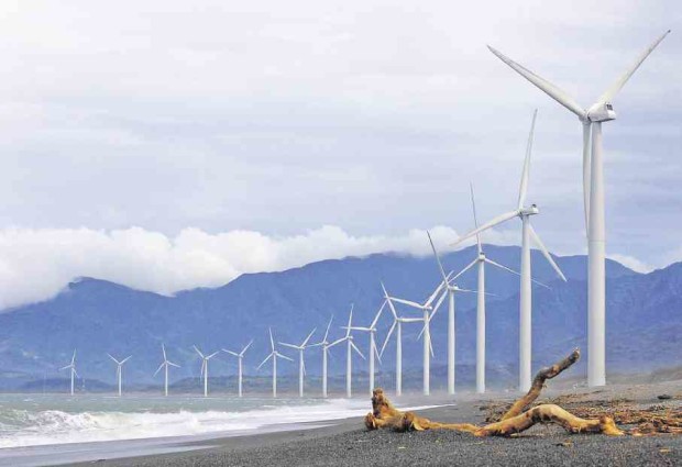 ILOCOS Norte is becoming known for its renewable energy projects, like this set of windmills in the town of Bangui that is already producing electricity without the pollution associated with coal-fired plants or those run by fossil fuels. RICHARD REYES