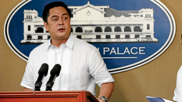 Presidential Communications Secretary Martin Andanar  said the death of Albuera, Leyte, Mayor Rolando Espinosa (inset) dealt a blow to the government's efforts to unmask officials engaged in illegal drugs.  INQUIRER FILE PHOTO/JOAN BONDOC