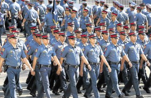 Philippine National Police officers . (INQUIRER FILE PHOTO/NIÑO JESUS ORBETA)