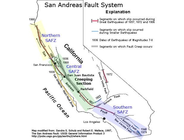 San Andreas Fault. USGS IMAGE