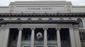 SC Supreme Court facade (File photo from the Philippine Daily Inquirer) comelec oplan baklas tro nuisance candidate comelec red-tag judges