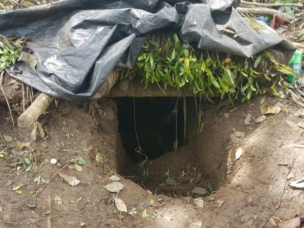 The site had foxholes, which go about 10-feet deep and are bomb-resistant. CONTRIBUTED PHOTO