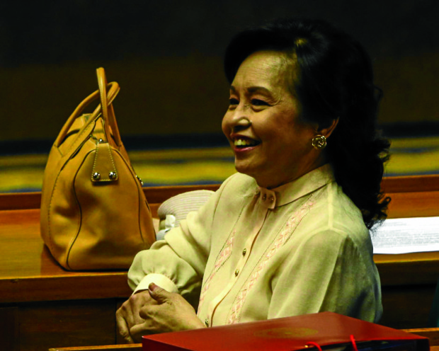  Rep. and former Pres. Gloria Macapagal-Arroyo arrives at the opening session of Congress. INQUIRER PHOTO/LYN RILLON
