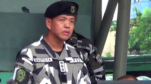 Colonel Rolando Joselito Bautista, the new chief of the Presidential Security Group. SCREENGRAB FROM INQUIRER.net VIDEO