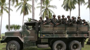 Philippine Army troops in action in North Cotabato, Mindanao (FILE PHOTO BY JEOFFREY MAITEM/ INQUIRER MINDANAO)
