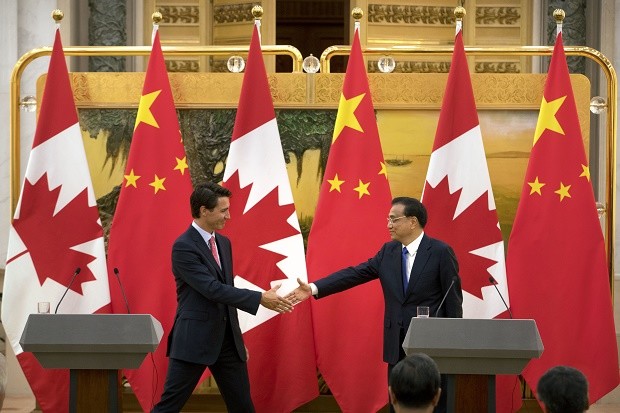 Li Keqiang, Justin Trudeau