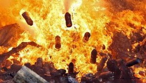Butane canisters exploding. (CDN FILE PHOTO/JUNJIE MENDOZA)