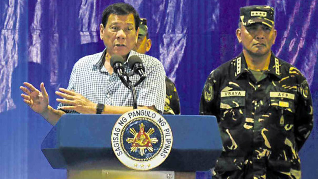 President Rodrigo Duterte. JIGGER JERUSALEM/INQUIRER MINDANAO FILE PHOTO