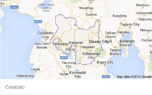 North Cotabato map. (Google Maps)