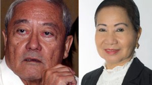 Roberto V. Ongpin and Pagcor Chairman Andrea Domingo (INQUIRER FILE PHOTO AND pagcor.ph)