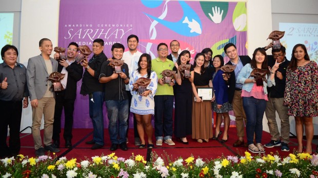Winners of the 2nd Sarihay Media Awards. Photo from the Foundation for Philippine Environment.