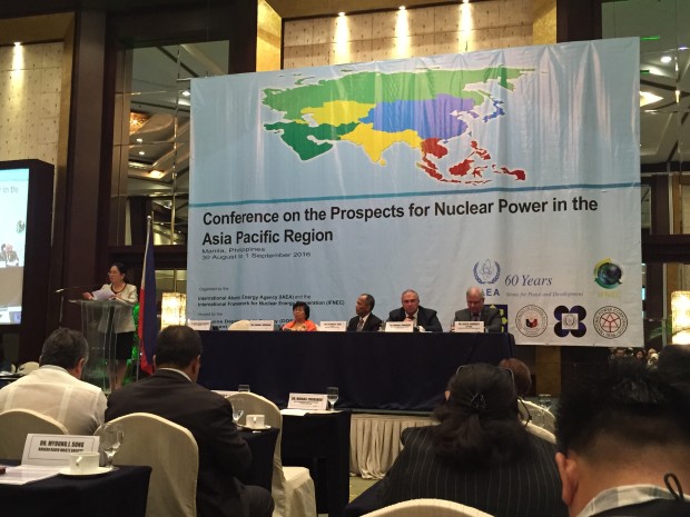 The International Atomic Energy Agency holds the Conference on the Prospects for Nuclear Power in the Asia Pacific Region at the Diamond Hotel in Manila from August 30 to September 1, 2016. Photo by Kristine Angeli Sabillo/INQUIRER.net