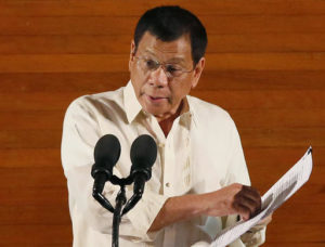 President Rodrigo Duterte (AP file photo)
