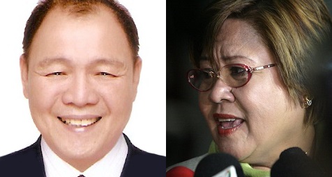 National Bureau of Investigation Depute Director Rafael Ragos (left) will tell the House of Representatives on Tuesday, Sept. 20, 2016, that he delivered P5 million from the Bilibid to then-Secretary of Leila de Lima (rght), according to Justice Secretary Vitaliano Aguirre. The testimony will be on the alleged proliferation of the illegal drug trade at the penitentiary during the time of De Lima. BUCOR PHOTO / INQUIRER FILE