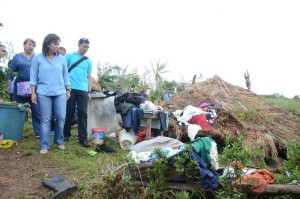 Vice President Leni Robredo visits Batanes  on Sept. 19, 2016, to assess the damage left by Typhoon Ferdie. (Photos from the LENI ROBREDO MEDIA BUREAU)