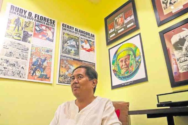 GERRY Alanguilan is on a mission to save Philippine comics from oblivion. The museum he established in San Pablo City in Laguna province aims to educate people about the rich history of “komiks,” through the works of local artists.  PHOTOS BY KIMMY BARAOIDAN