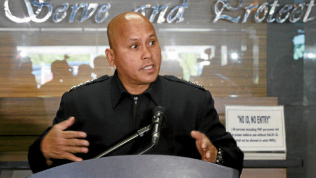 Philippine National Police chief Ronald "Bato" Dela Rosa INQUIRER FILE PHOTO / NINO JESUS ORBETA
