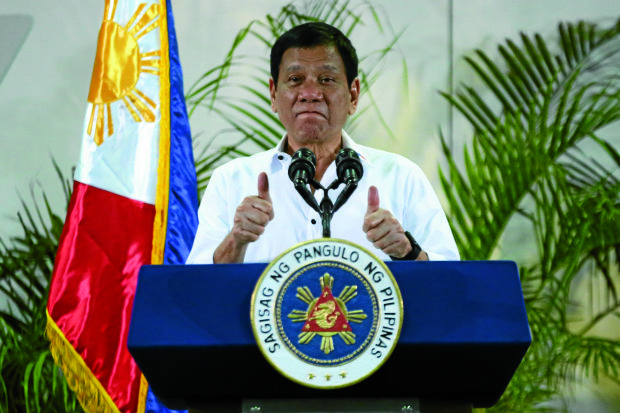 President Rodrigo Duterte. MALACAÑANG FILE PHOTO