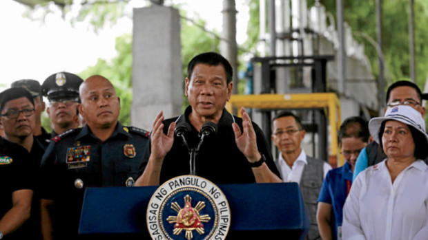 President Rodrigo Duterte. INQUIRER FILE PHOTO / JOAN BONDOC