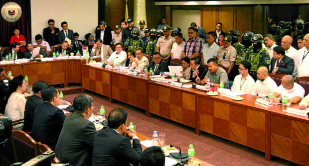 The Congress Committee on Justice hearing on National Bilibid Prison Drug Trade. INQUIRER PHOTO / RICHARD A. REYES