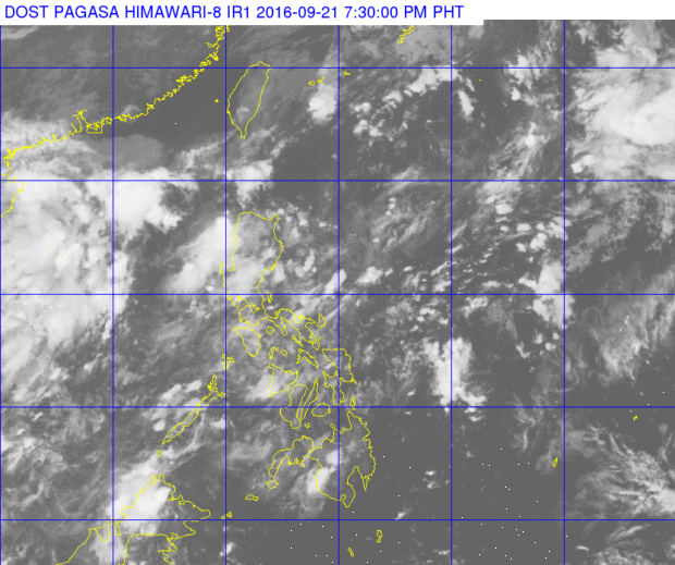 Sept 21, 2016; 7:30 pm. Photo from Pagasa website